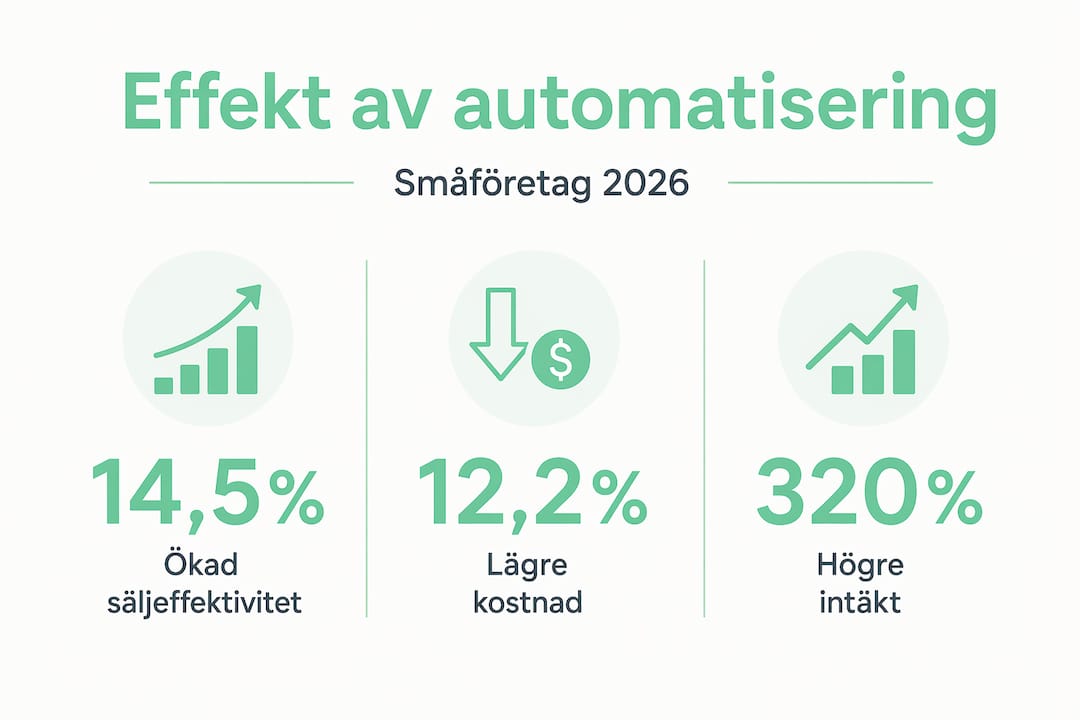 En infograf visar hur automatisering påverkar statistiken
