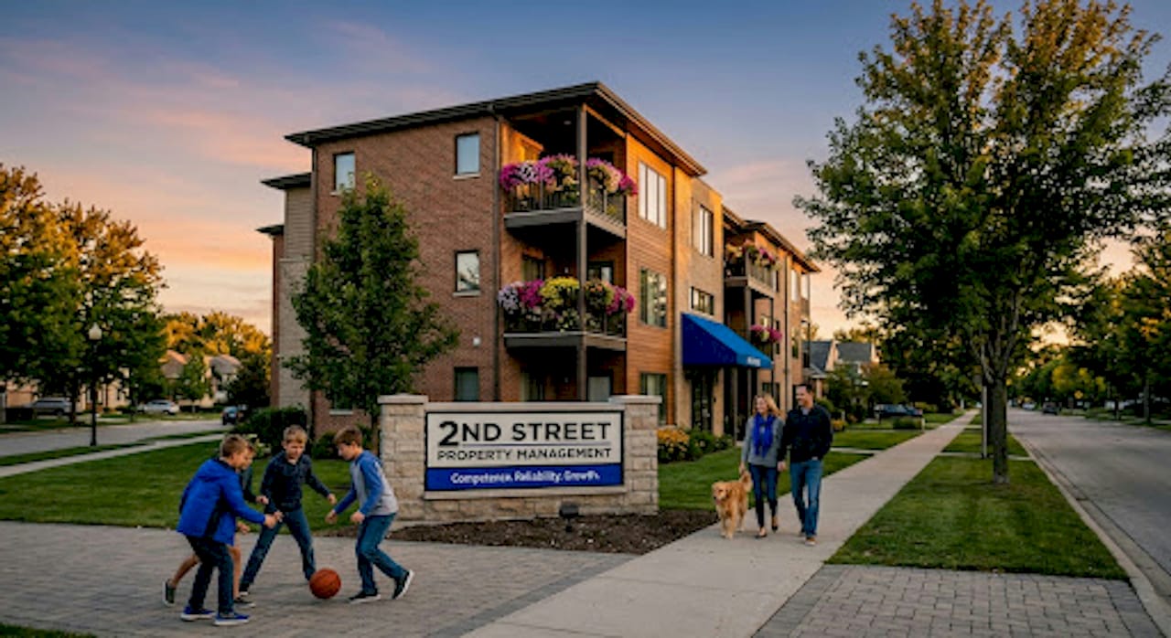 Exterior view of multifamily residential building