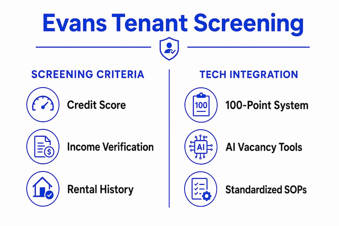 Infographic comparing screening criteria and tech integration