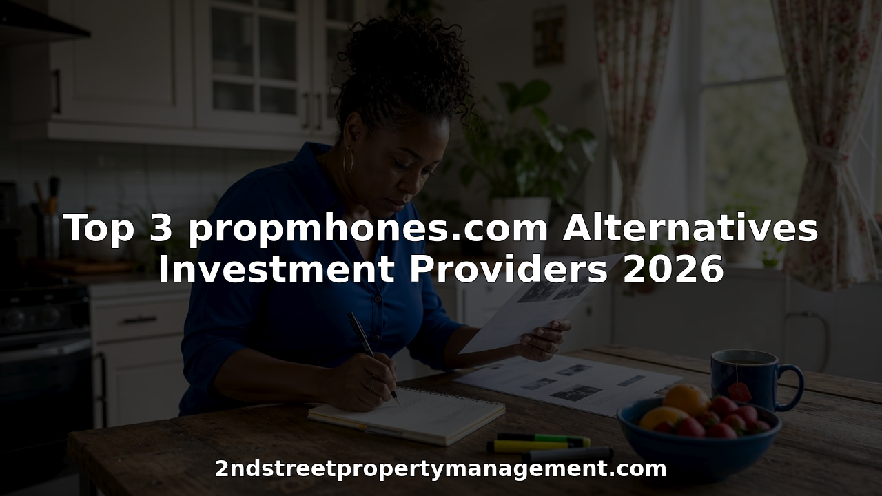 Woman reviewing property investment documents in office