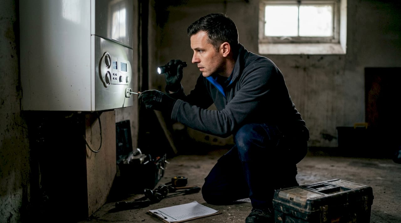 Gas safety inspection in rental property