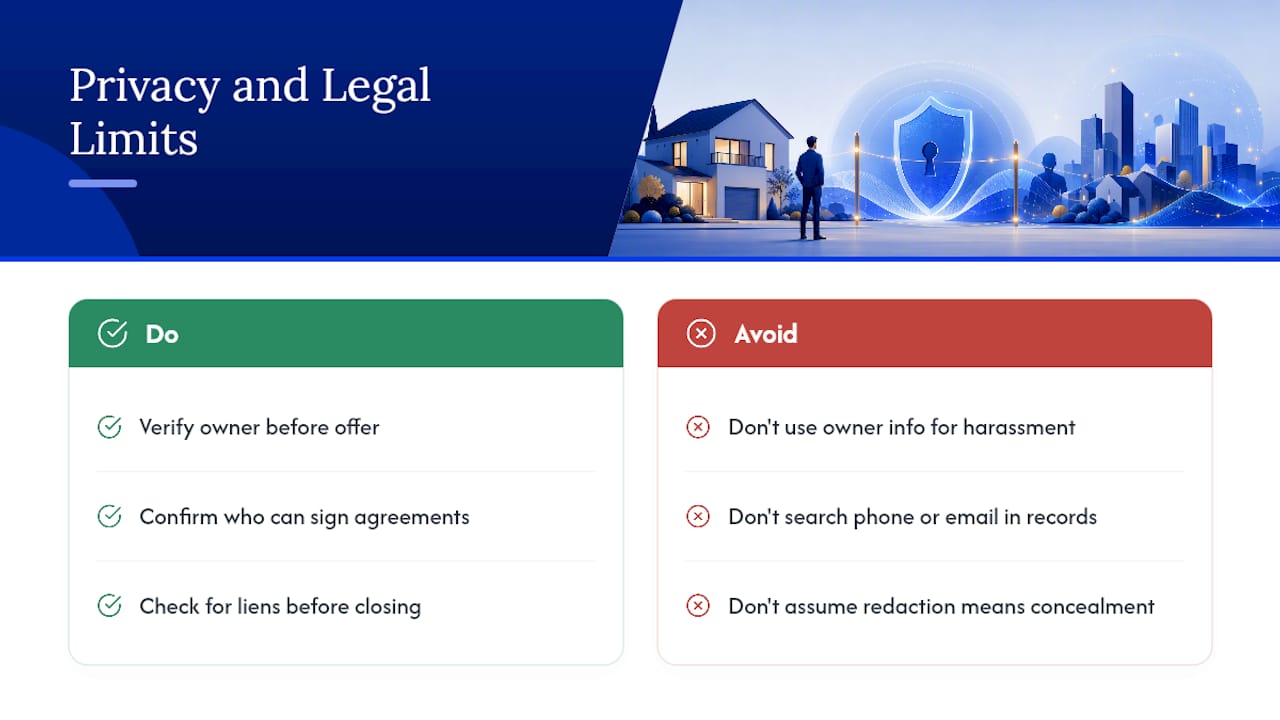 Data Privacy and Legal Limits on Using Ownership Information — overview diagram