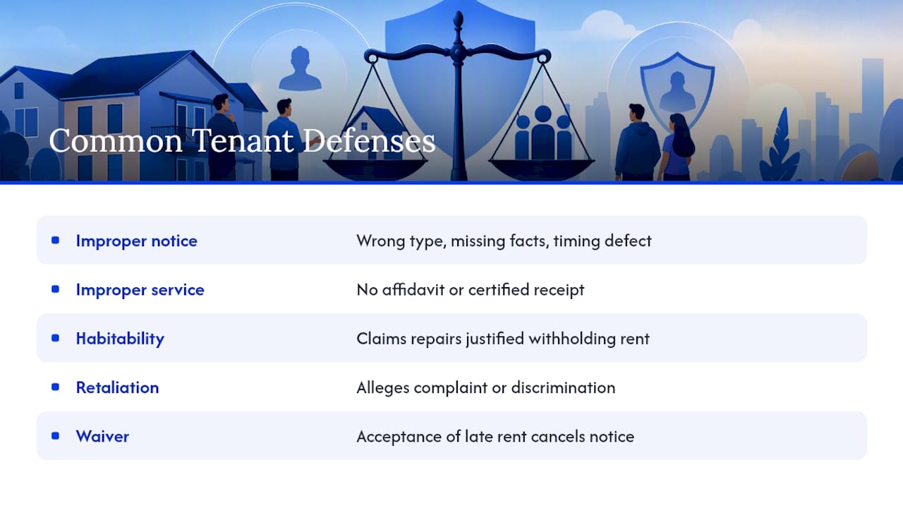 Common New Jersey eviction defenses