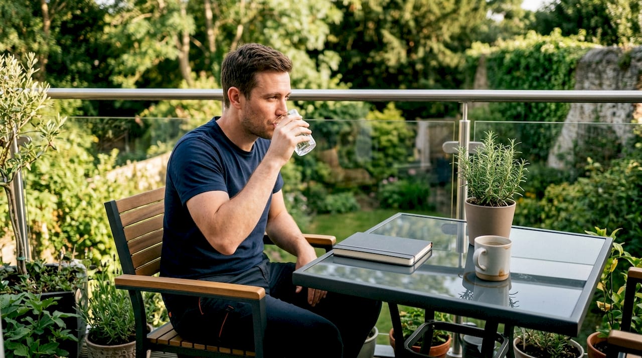 Man reflecting on fasting and decision making