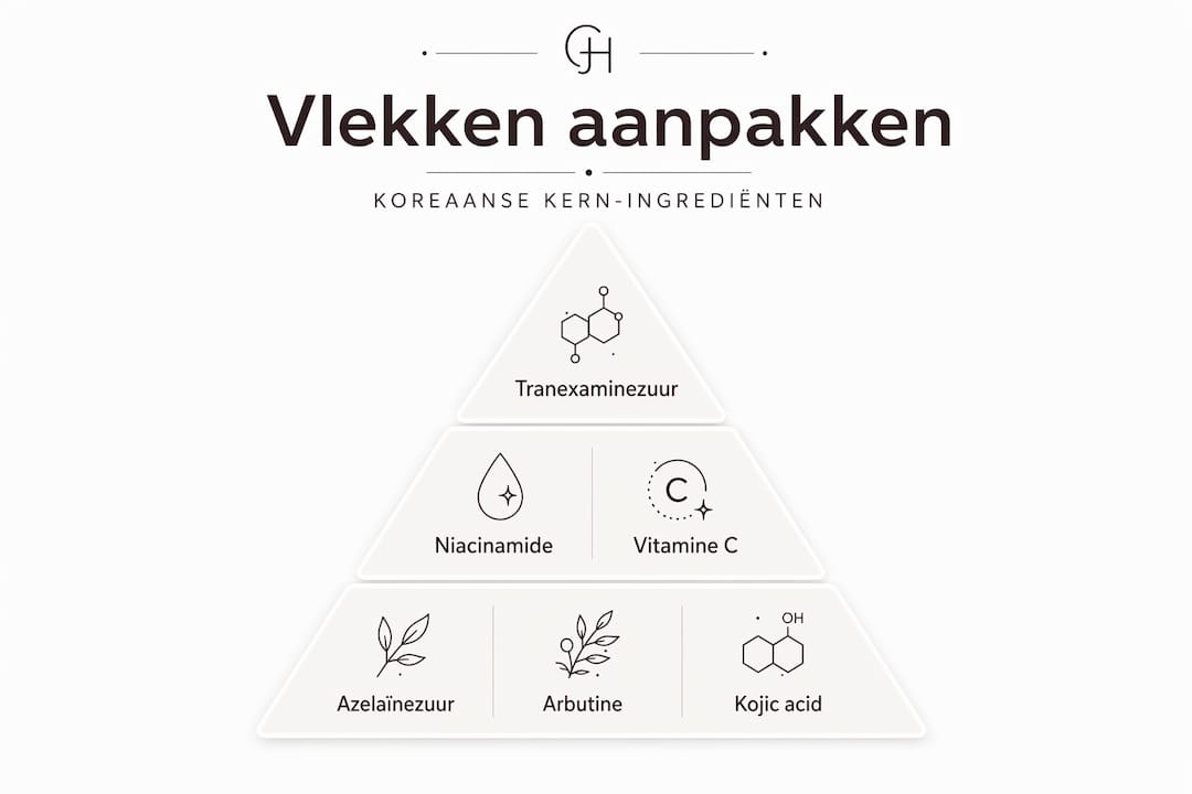 Infographic: De belangrijkste Koreaanse ingrediënten tegen pigmentvlekken op een rij
