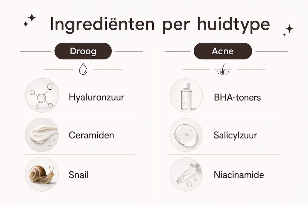 Overzicht: K-beauty ingrediënten afgestemd op jouw huidtype