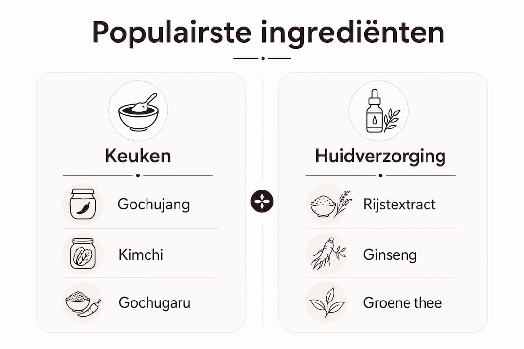 Infographic: Koreaanse ingrediënten in de keuken én in huidverzorging