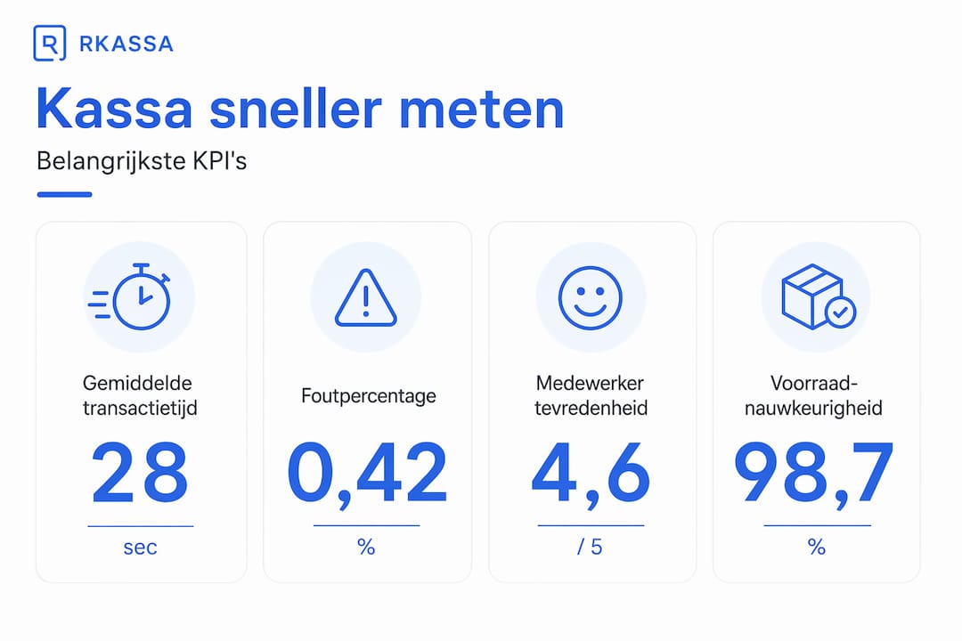 Infographic: Belangrijkste KPI’s voor het versnellen van het kassaproces in de retail