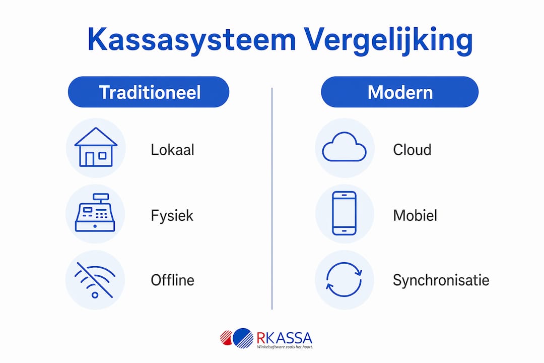 Overzichtelijke infographic: kassasystemen met elkaar vergeleken