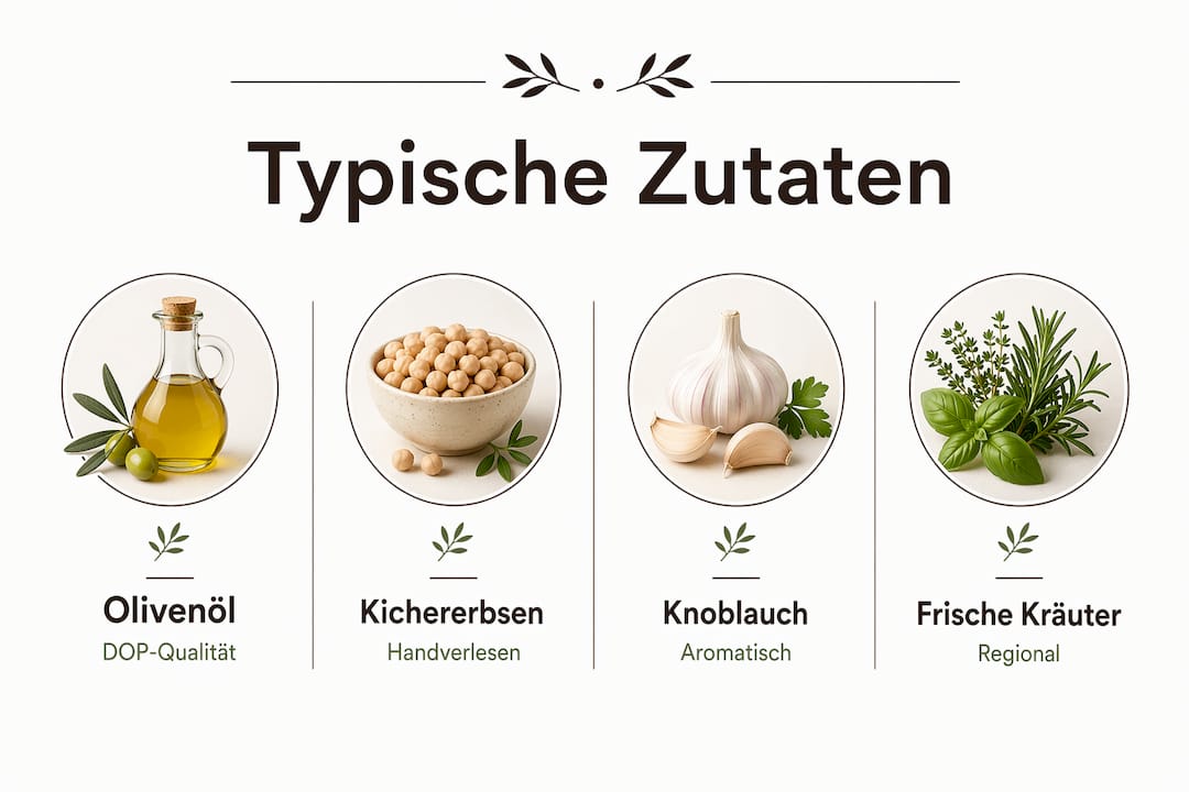 Infografik: Die wichtigsten Zutaten der Küche aus dem Cilento