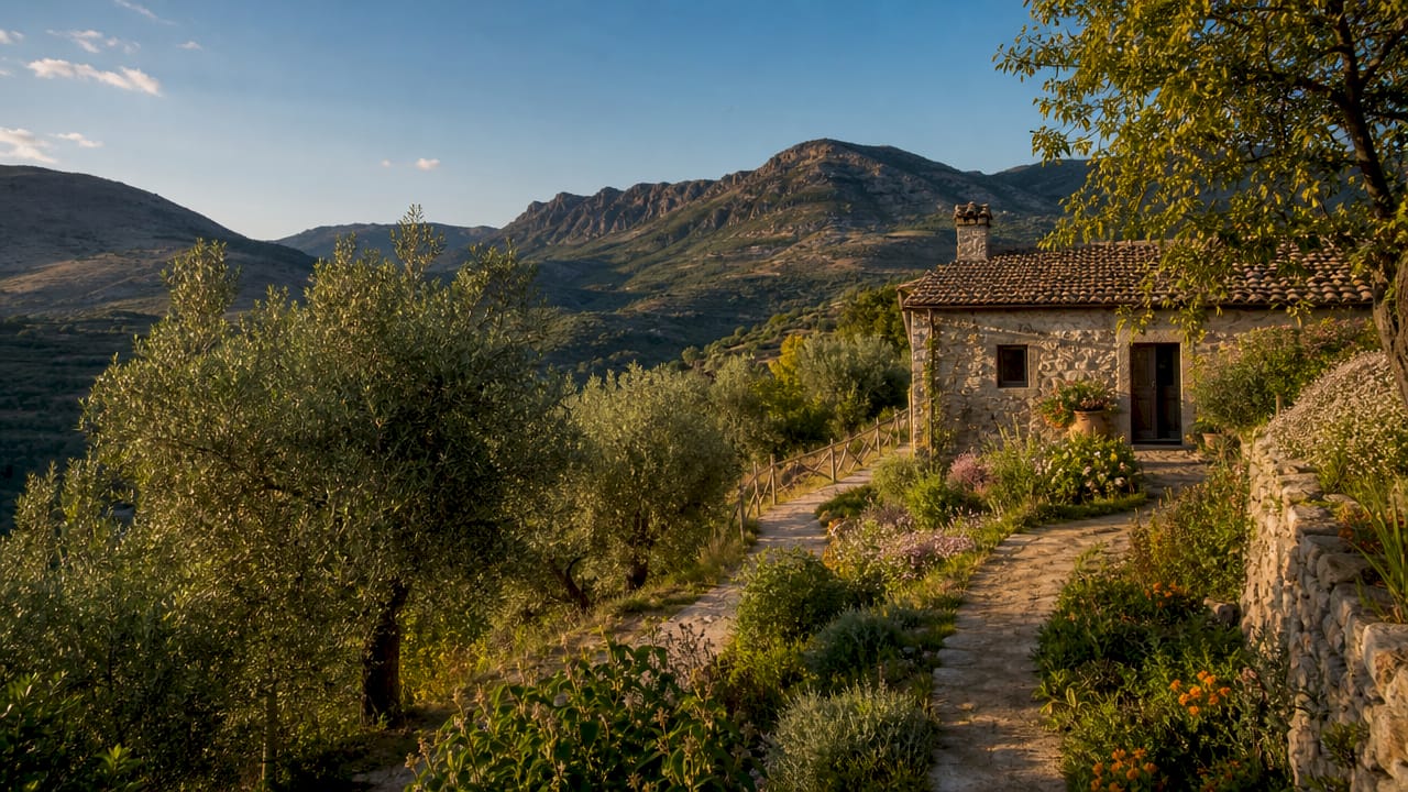 Beeindruckender Ausblick auf die abwechslungsreiche Landschaft des Nationalparks Cilento