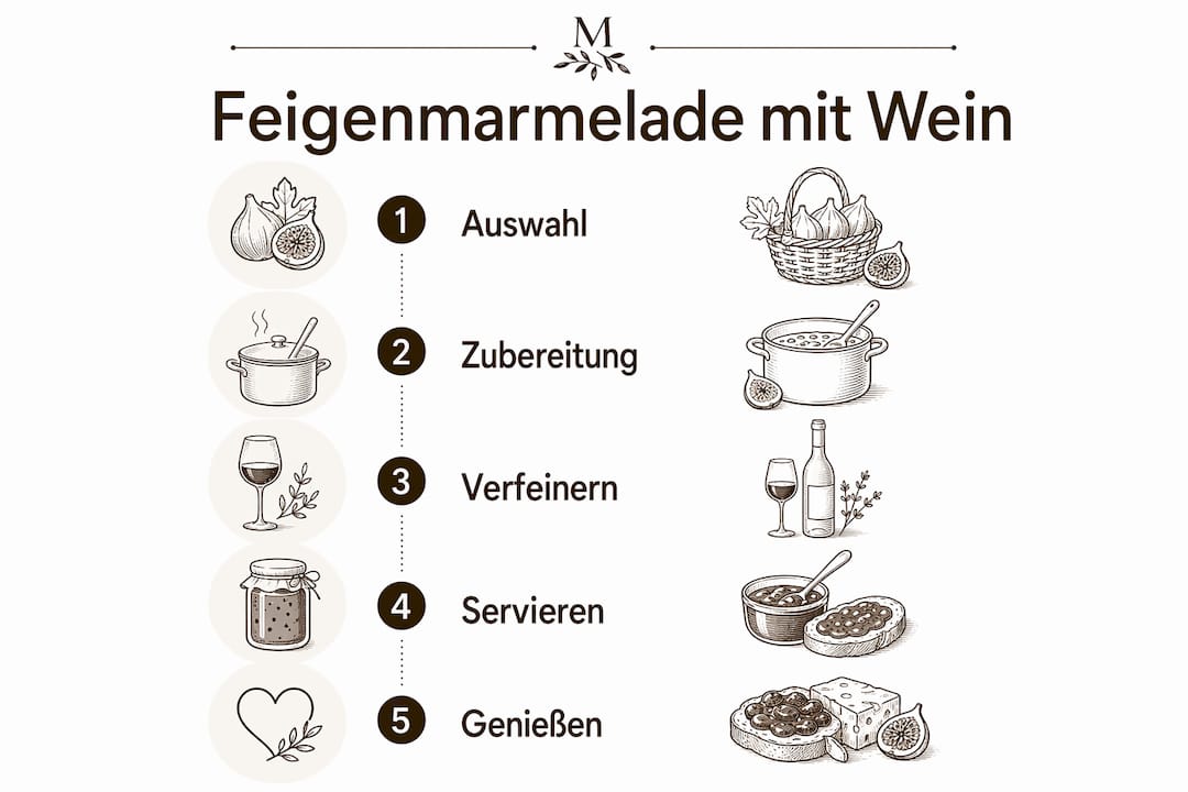 Infografik: So gelingt die Zubereitung mit Wein – Schritt für Schritt erklärt
