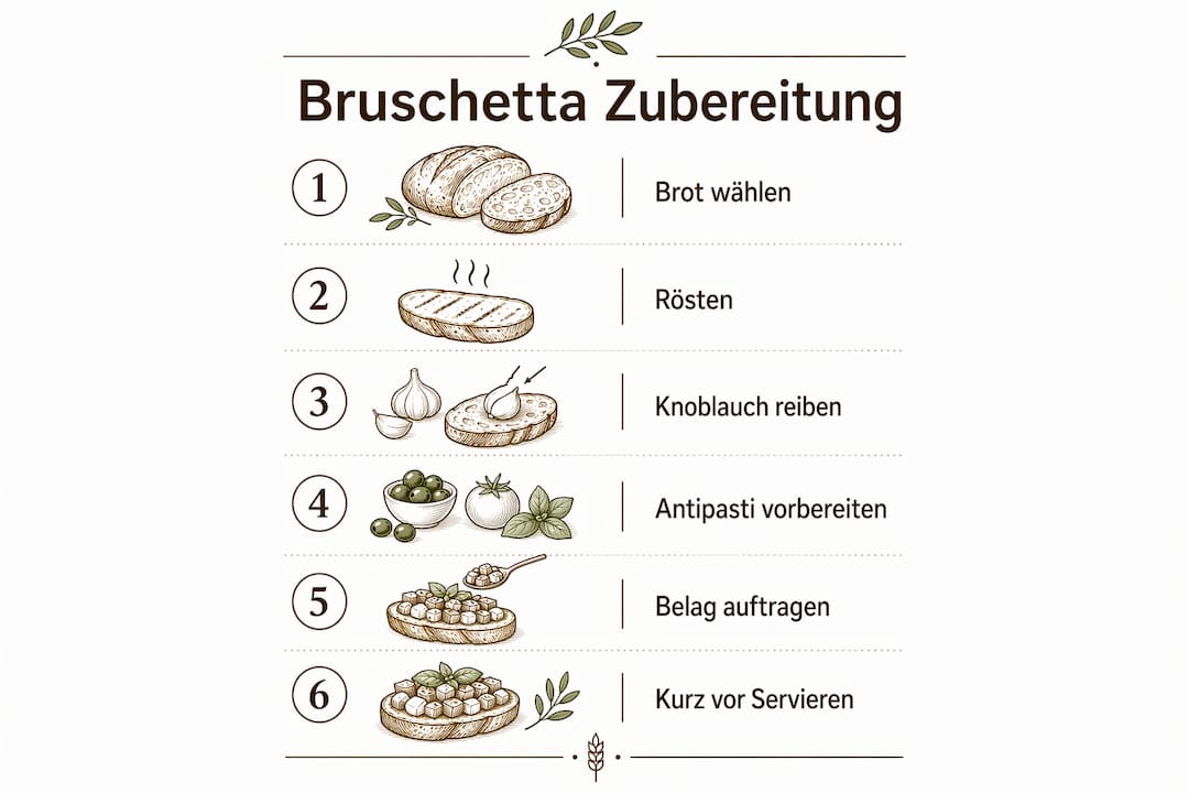 Schritt-für-Schritt-Anleitung: So gelingt die perfekte Bruschetta