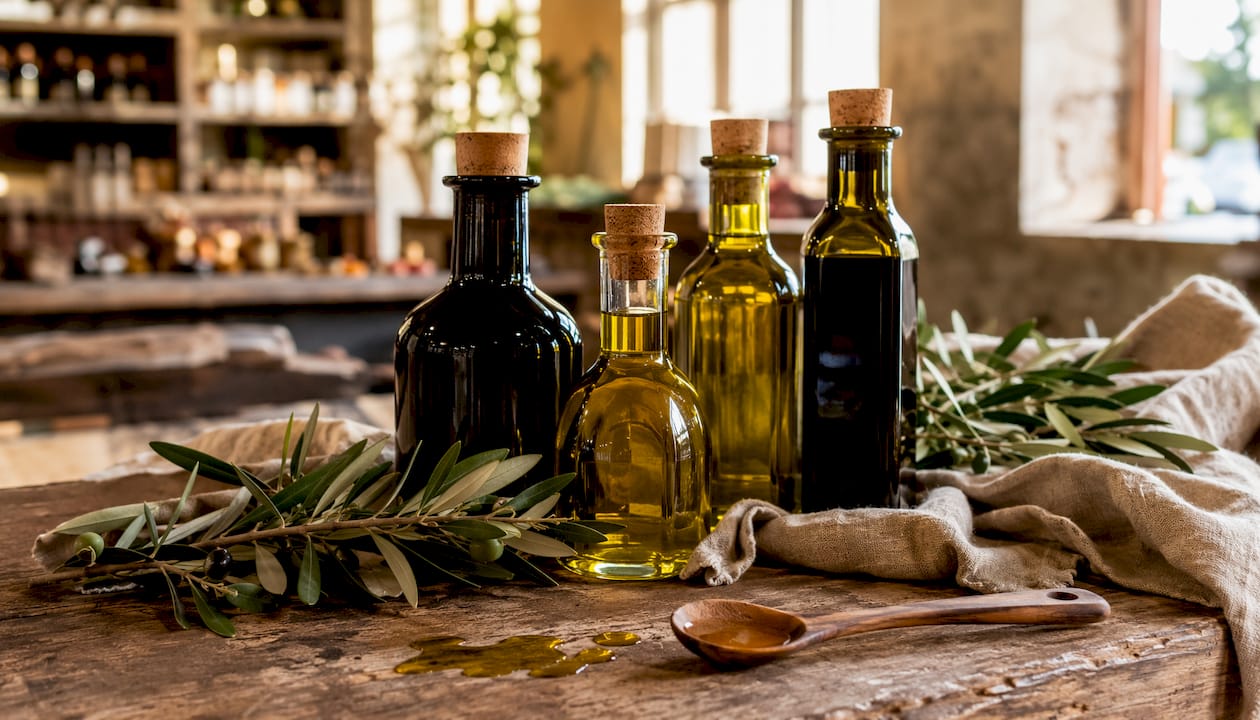 Ausgewählte Olivenöle und feine Essig-Spezialitäten im Fokus