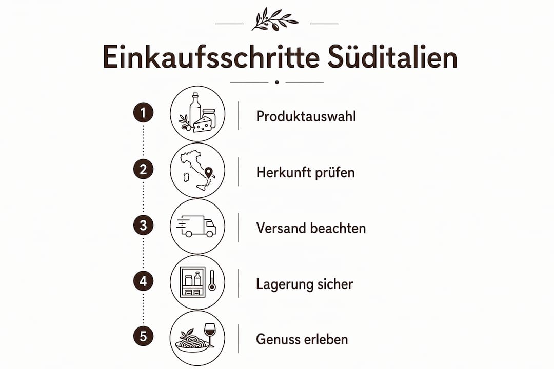 Übersicht: So gelingt der Einkauf von Spezialitäten aus Süditalien – Schritt für Schritt erklärt