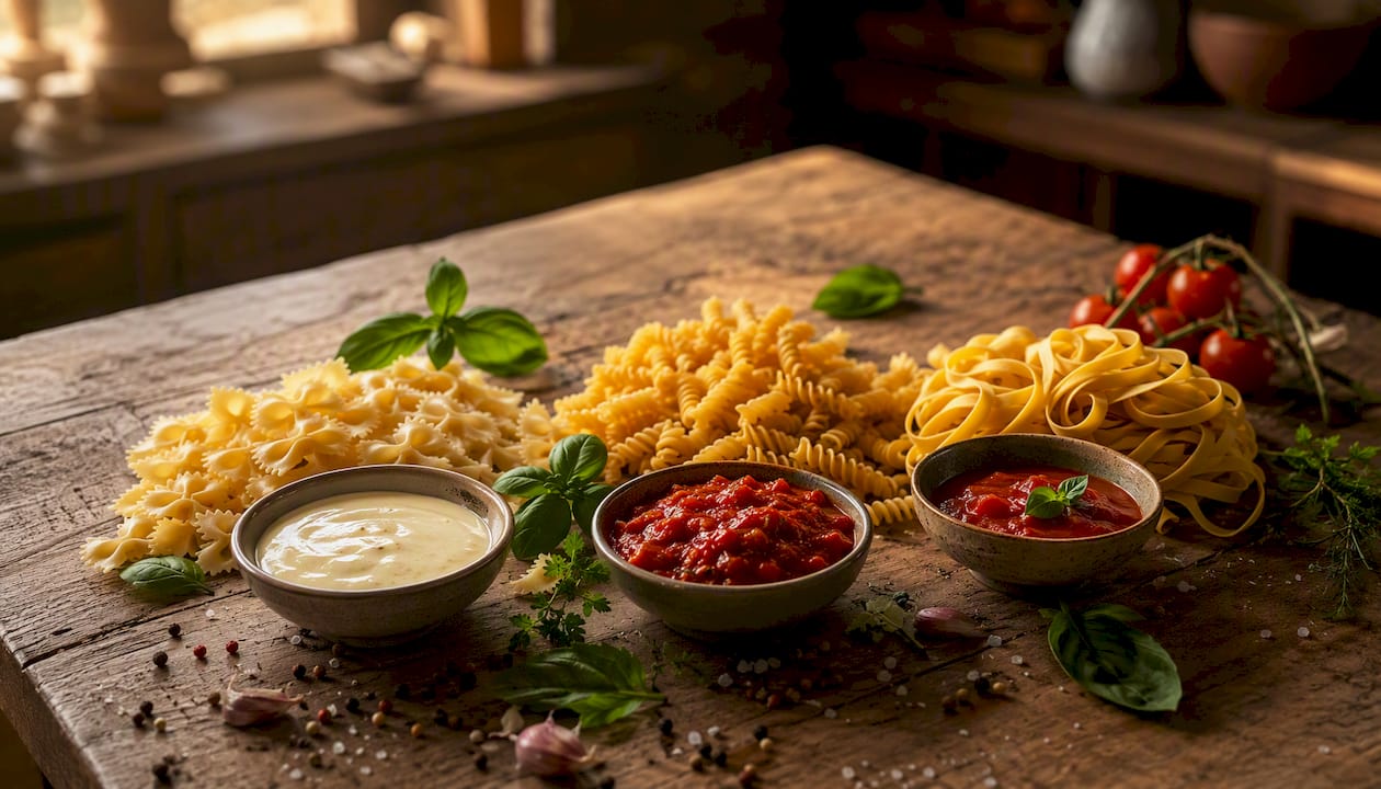 Die Vielfalt an Pastasorten eröffnet zahlreiche Möglichkeiten, sie mit unterschiedlichen Saucen zu kombinieren. Welche Nudelform zu welcher Sauce passt, macht oft den entscheidenden Unterschied beim Genuss eines italienischen Gerichts.