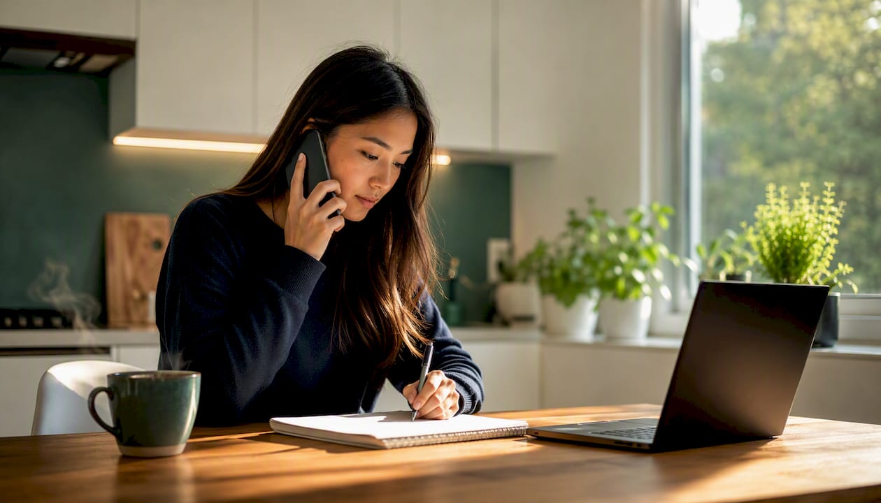 Wholesaler managing leads workflow while on phone