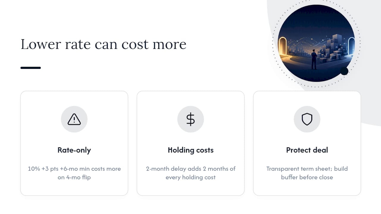 What most investors get wrong about hard money pricing — overview diagram