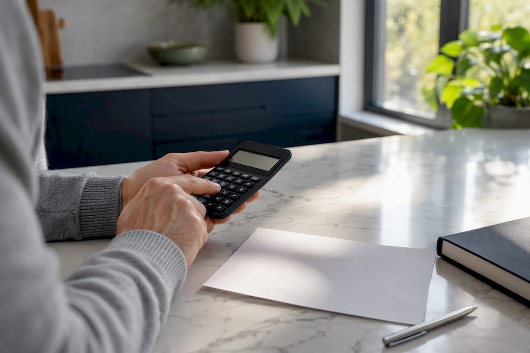 Investor calculating rental property pro forma