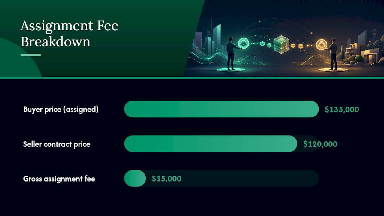 Diagram of assignment fee calculation process