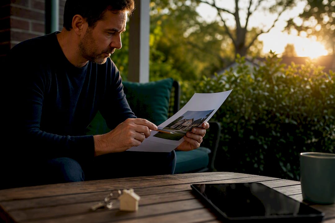 Investor reviewing property appraisal report