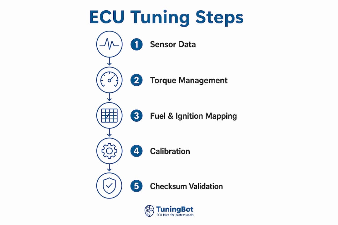 Infographic Of Bosch Ecu Tuning Process Steps