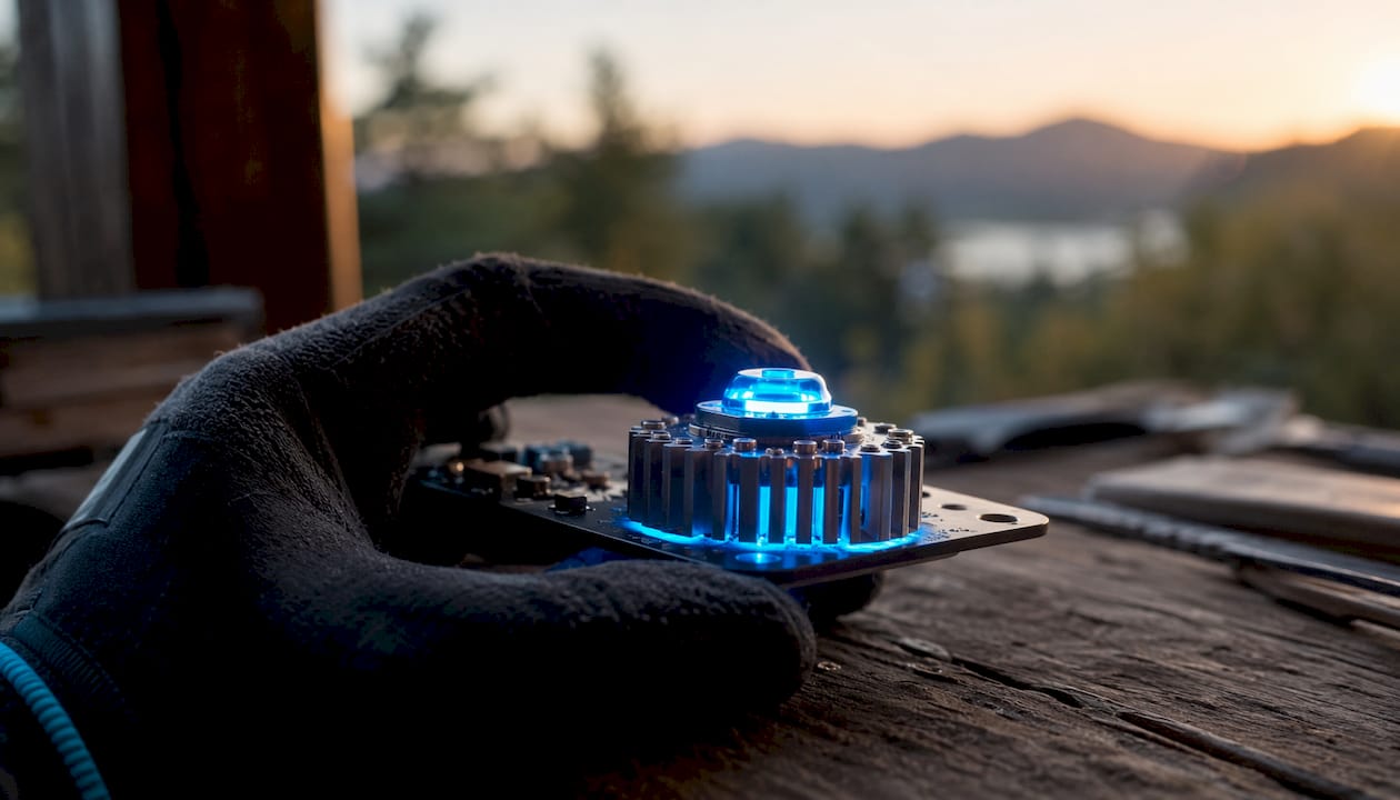 Close-up of vehicle LED semiconductor diode
