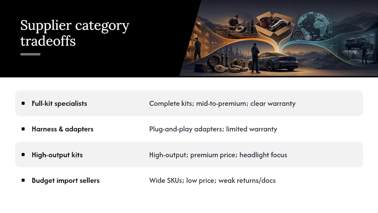 Other supplier categories worth considering — overview diagram