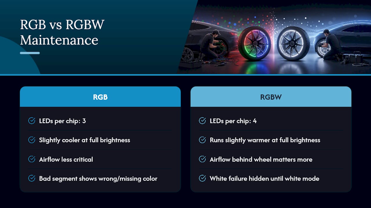 Maintenance and Repair: What Changes With RGBW — overview diagram