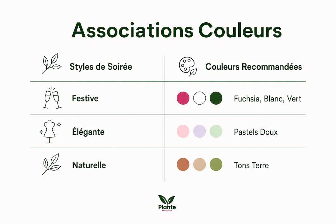 Infographie : quelles formes et quelles couleurs privilégier pour bien choisir ses fleurs artificielles ?