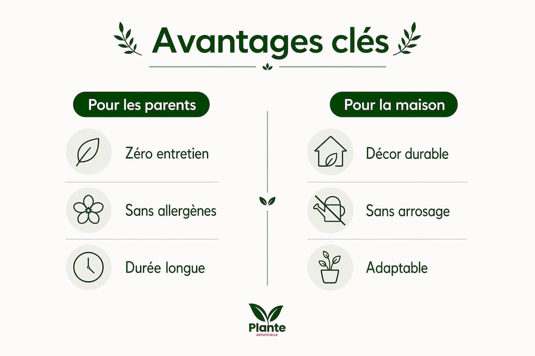 Infographie : les bénéfices comparés pour la famille et le foyer