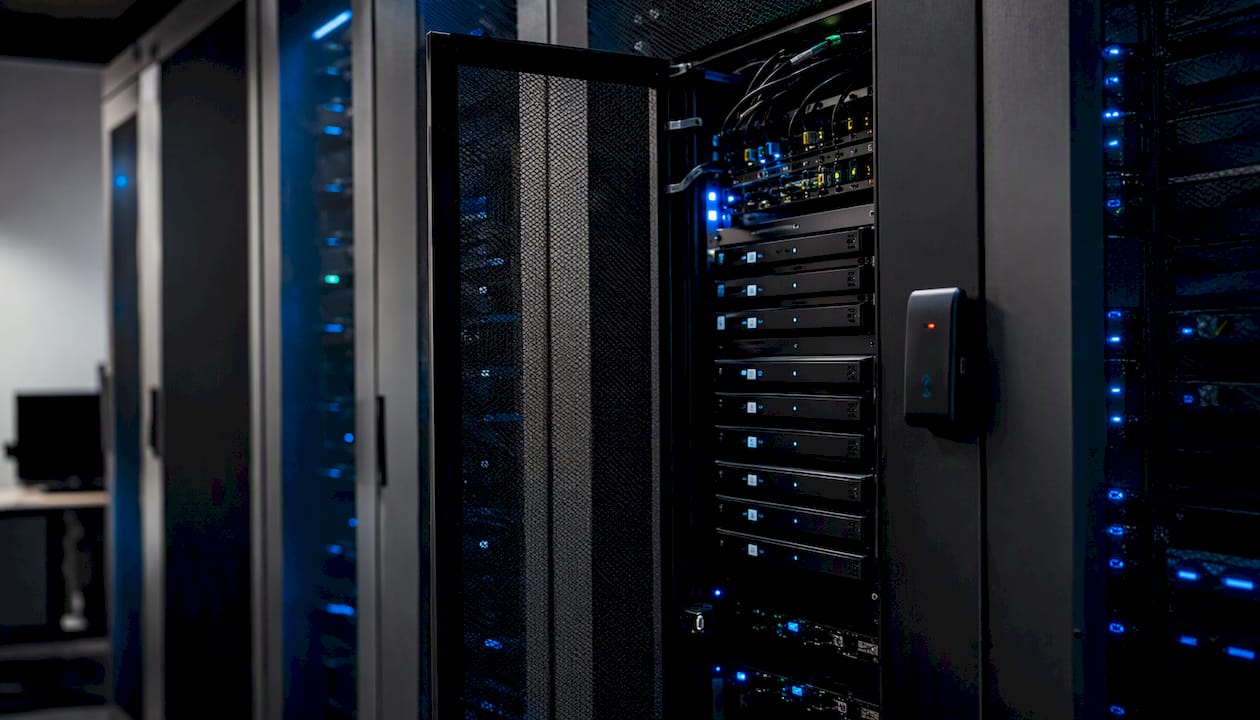 Secure data storage hardware with access indicators