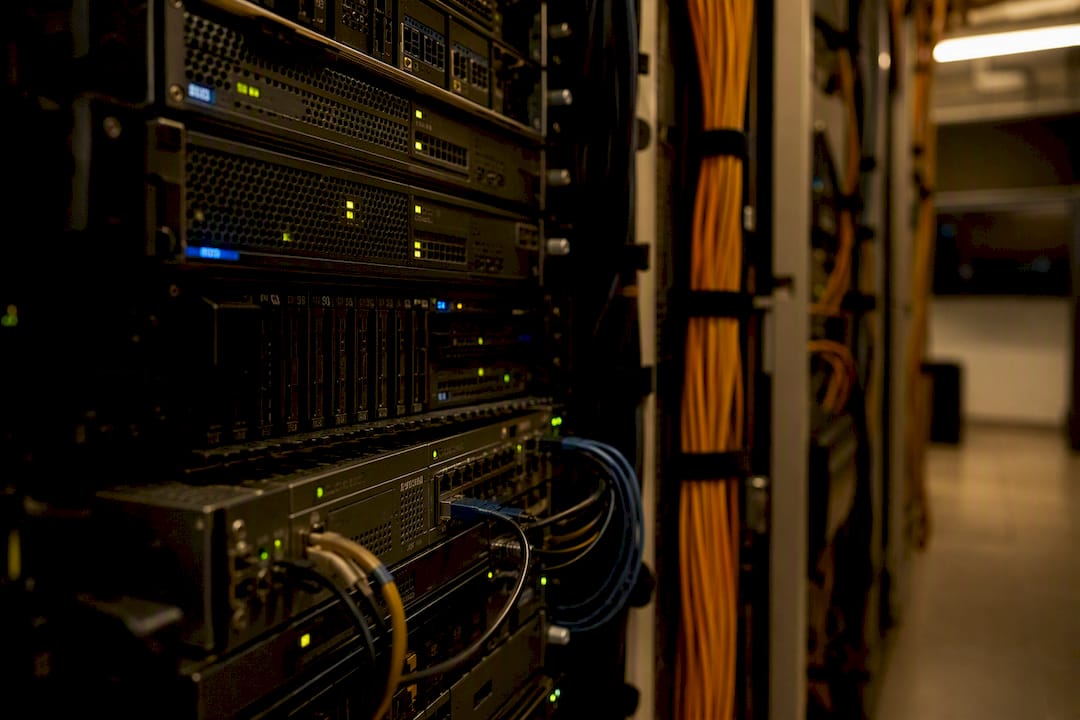 Server racks with encryption hardware lights