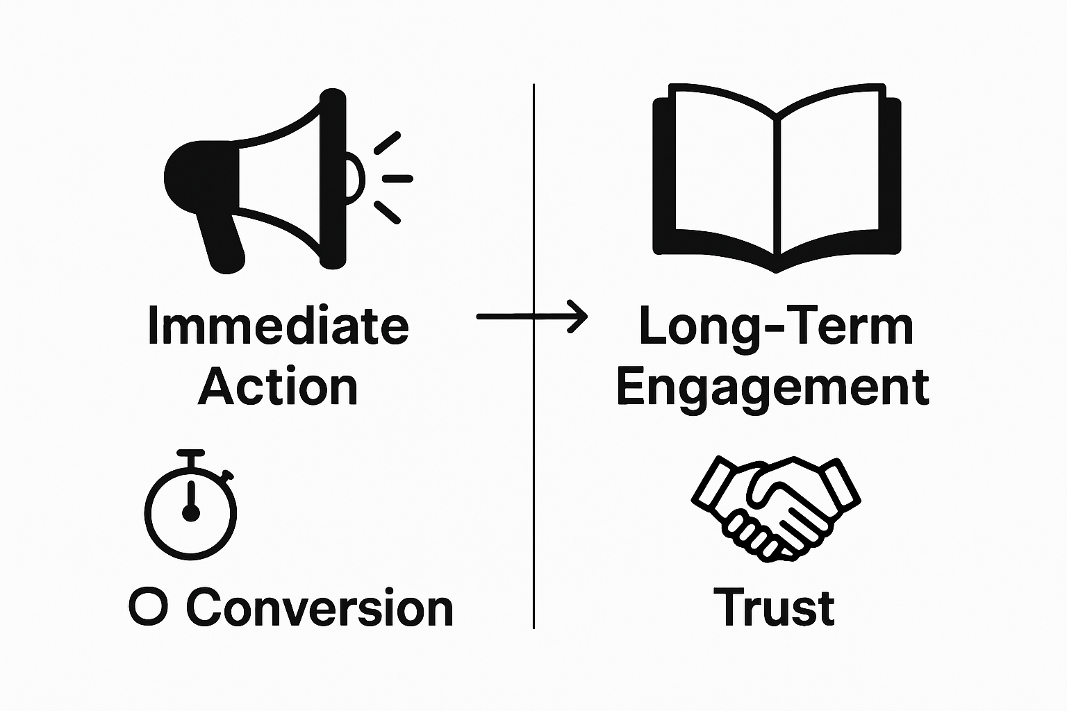 Infographic compares key aspects of copywriting versus content writing.