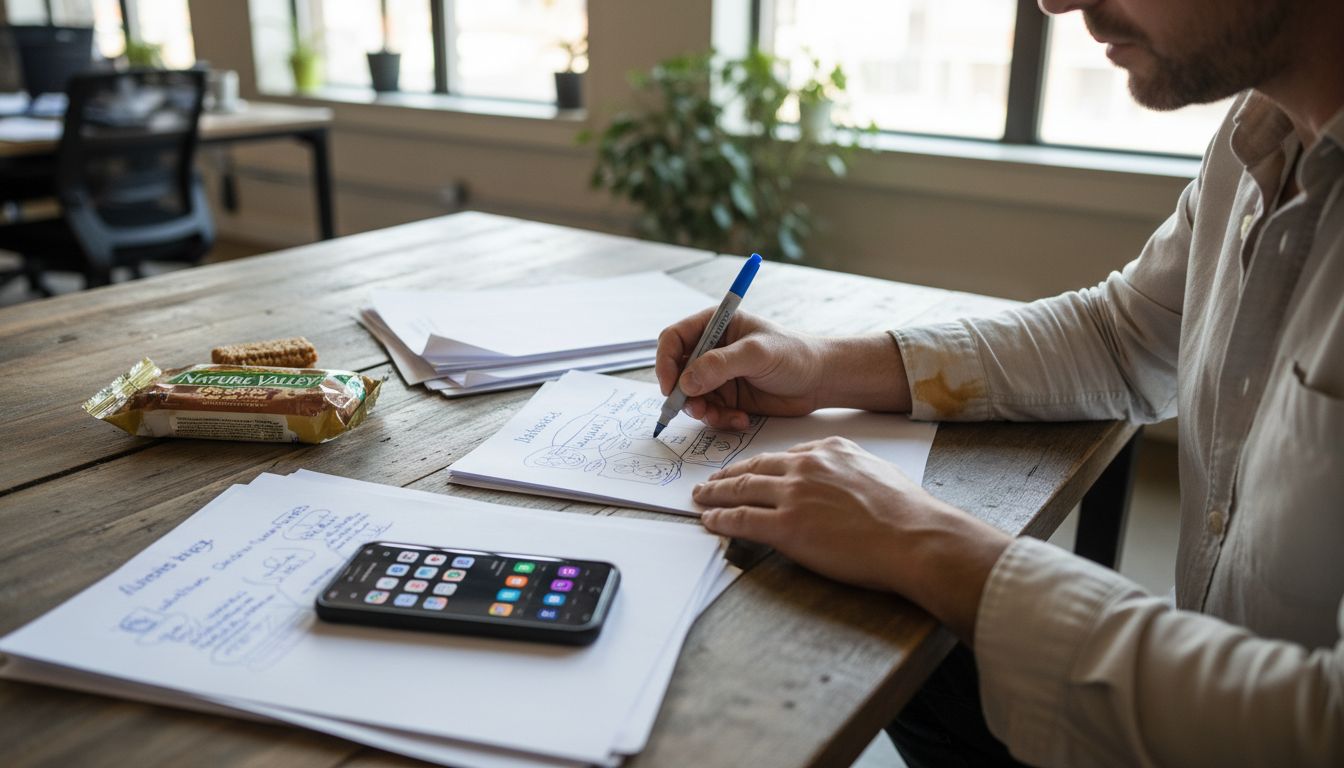 Coach building audience profiles at desk