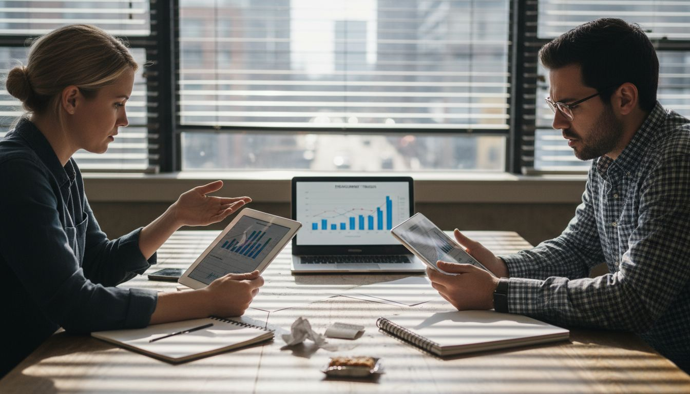 Team reviews engagement data together