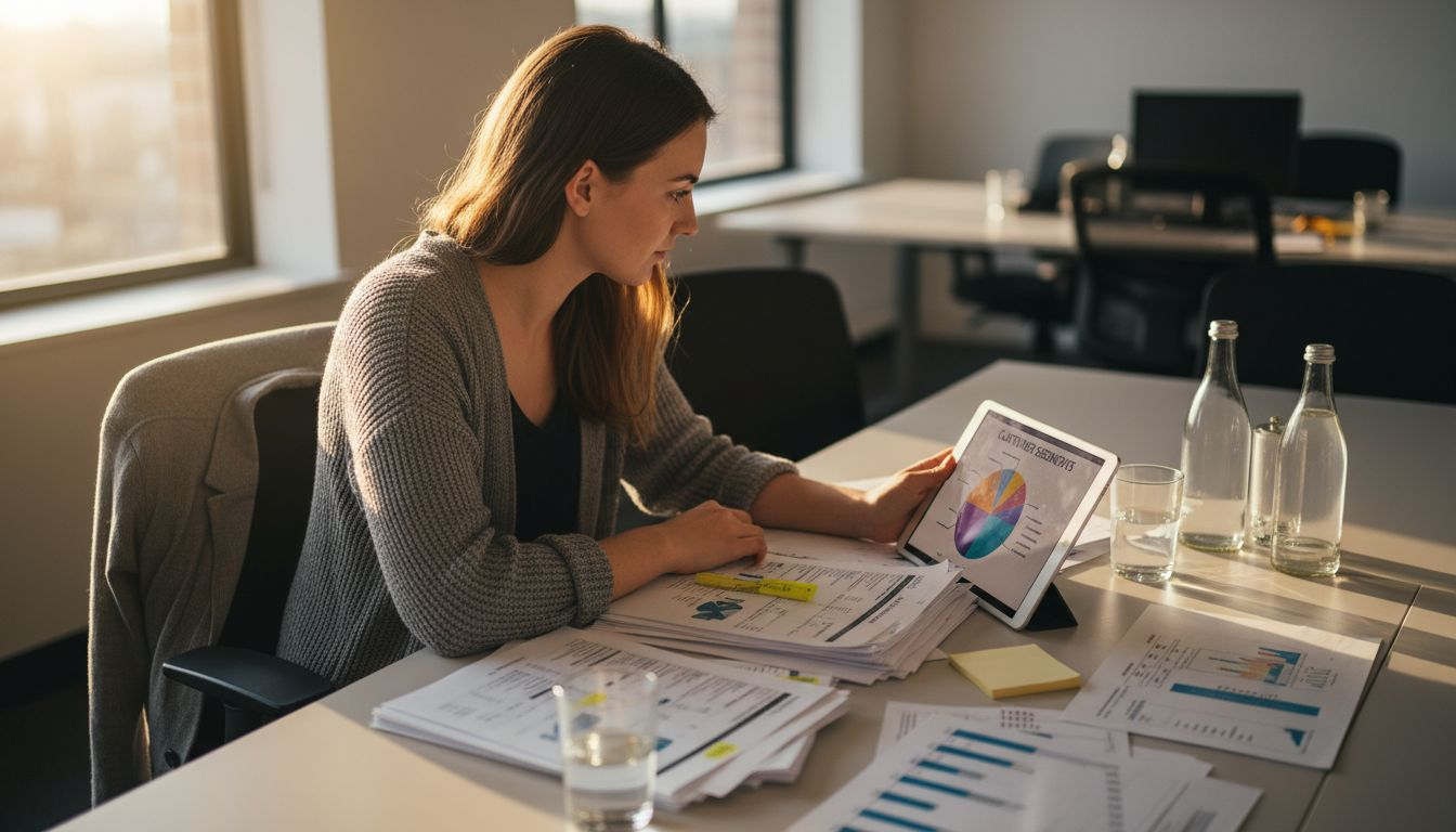 Analyst studying customer demographic segmentation