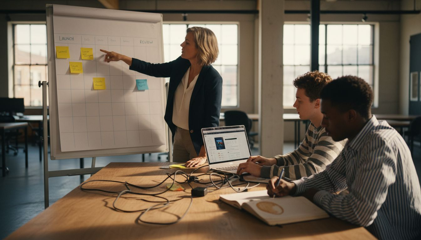 Agency team planning ecommerce campaign rollout