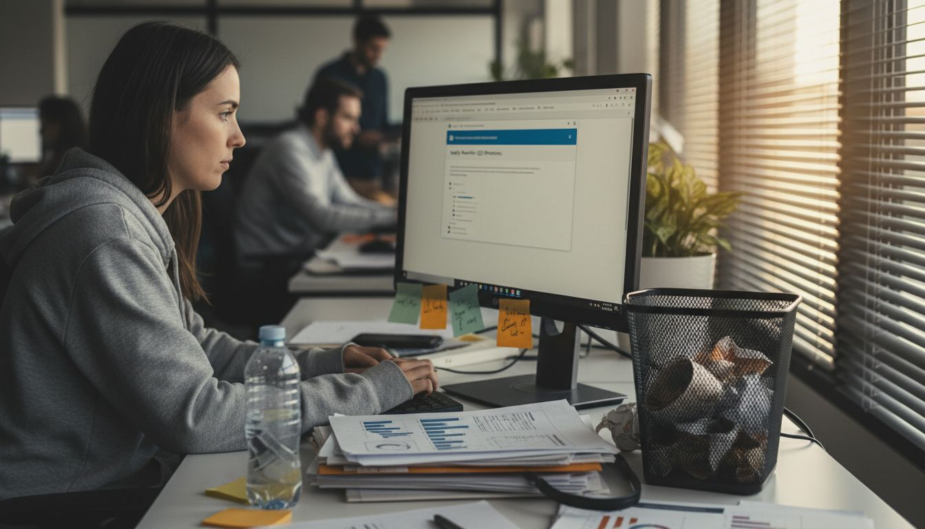 Creator editing branded marketing email content
