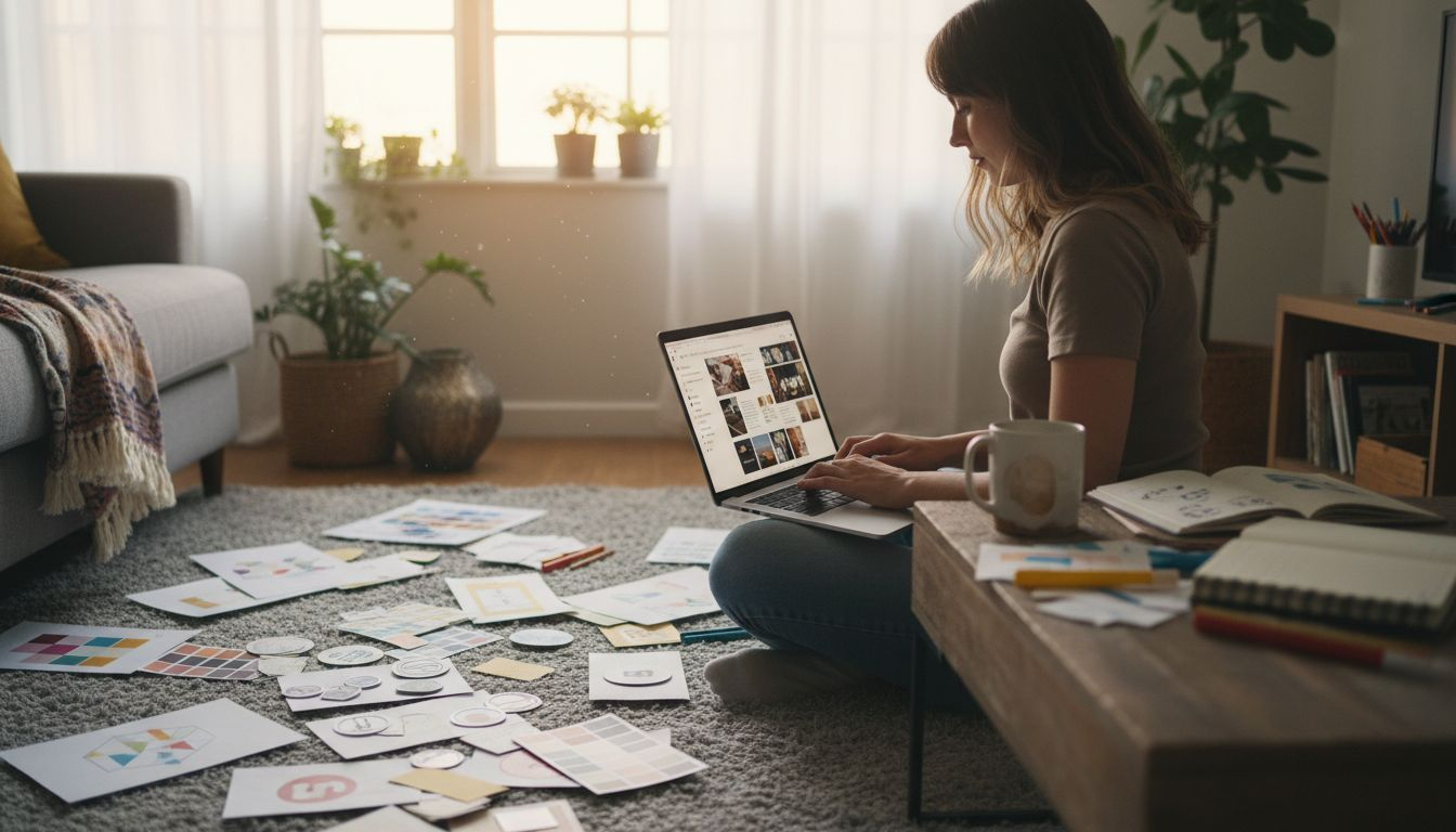 Designer creates consistent Pinterest pin layouts