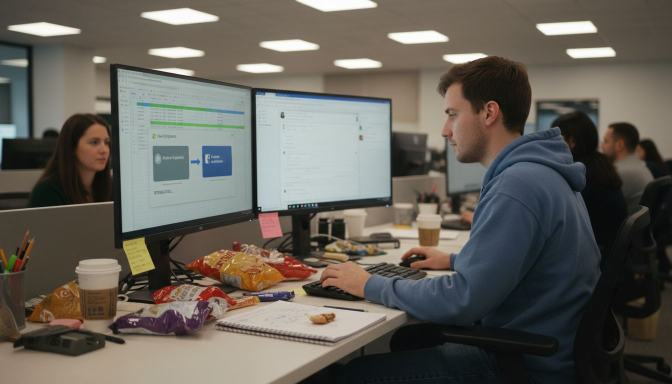 Technician connecting Klaviyo to Facebook data