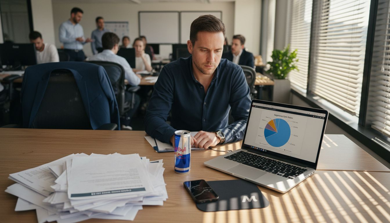 Analyst sorting Klaviyo segmentation data