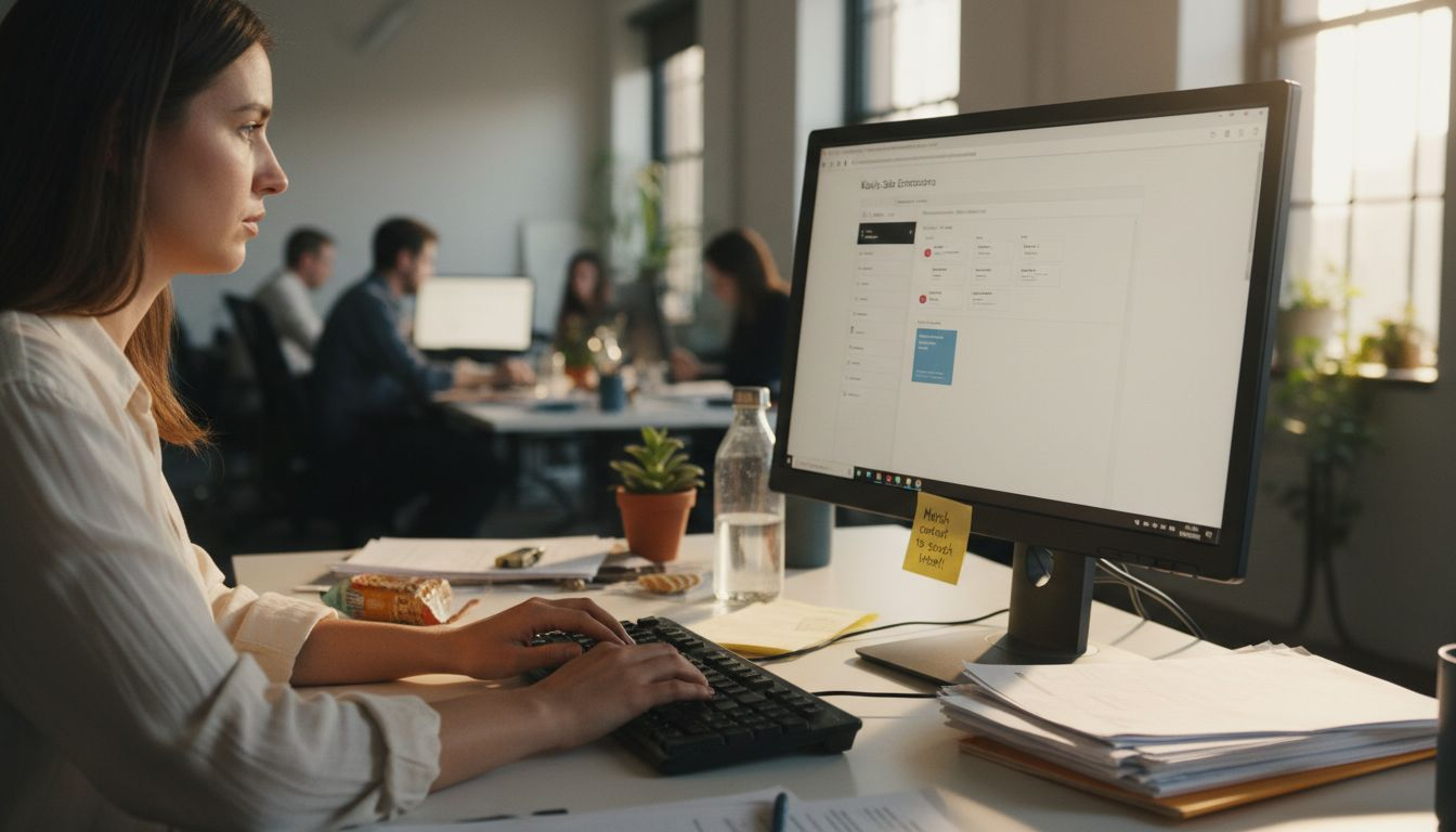 Marketer customizing Klaviyo emails for personalization