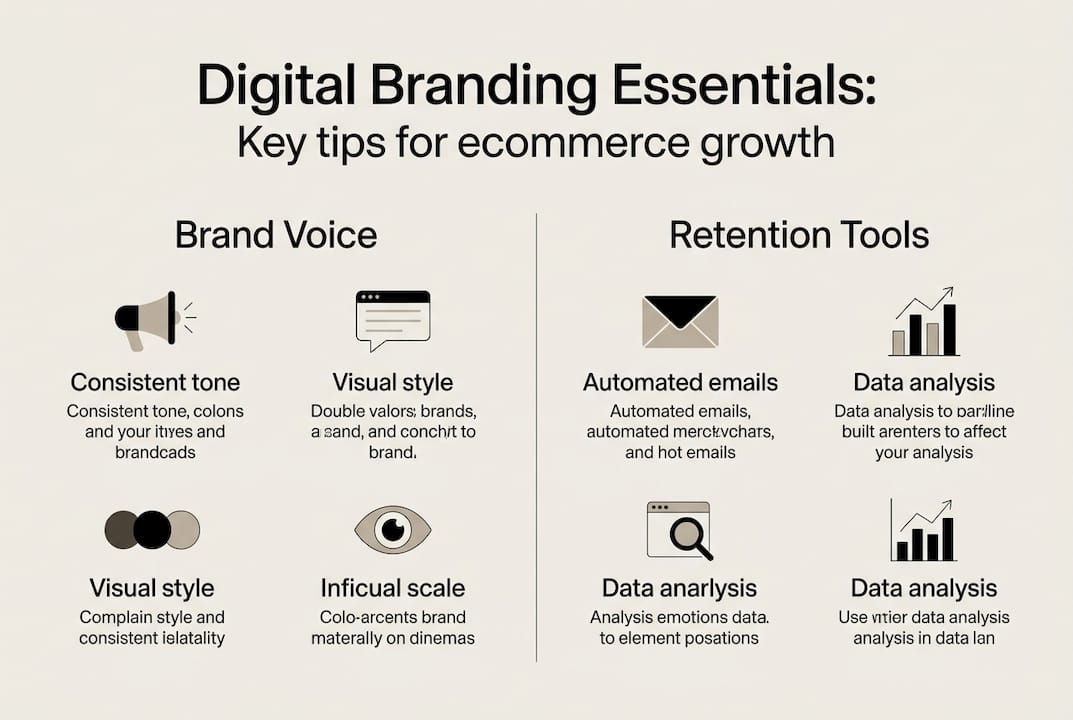 Infographic covering branding and retention tips