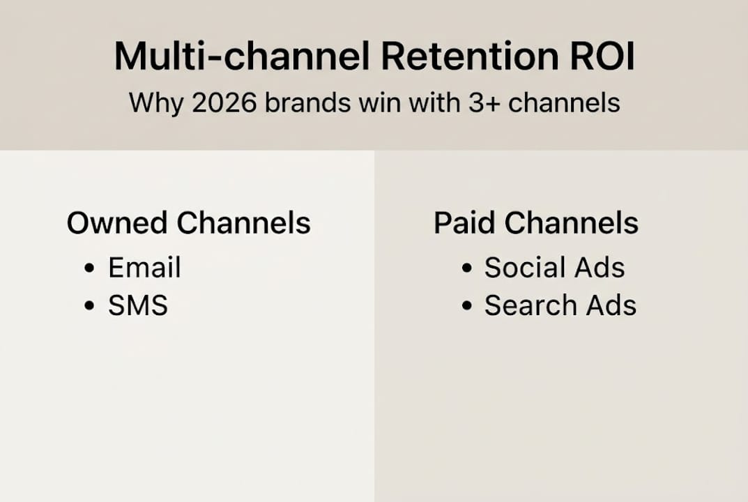 Infographic compares owned and paid marketing channels