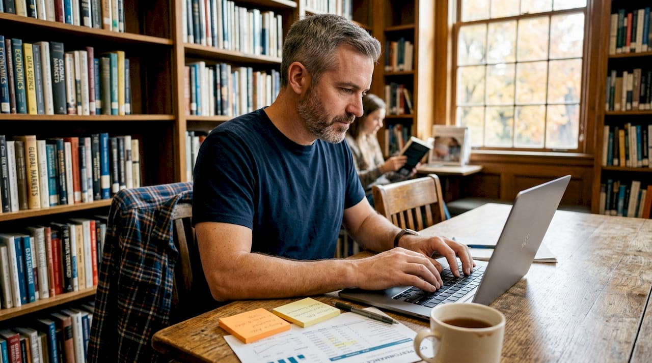 Ecommerce specialist entering email marketing costs