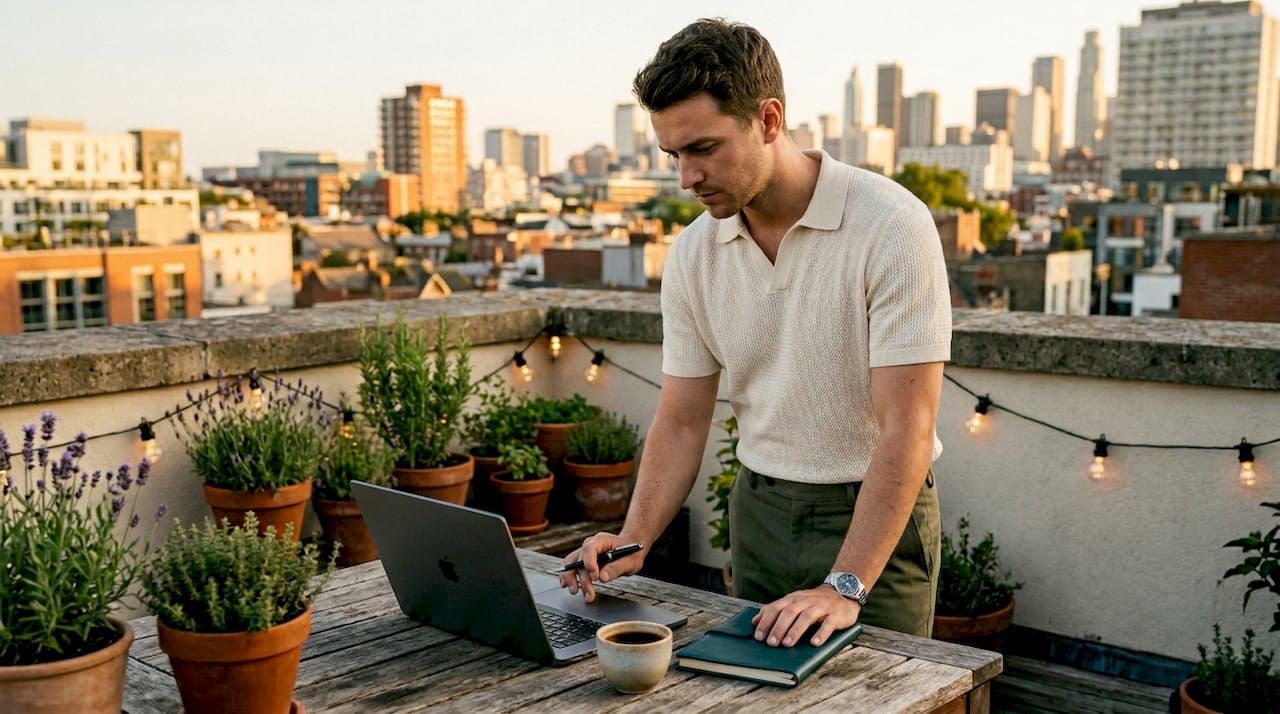 Omnichannel brand manager reviewing campaign results