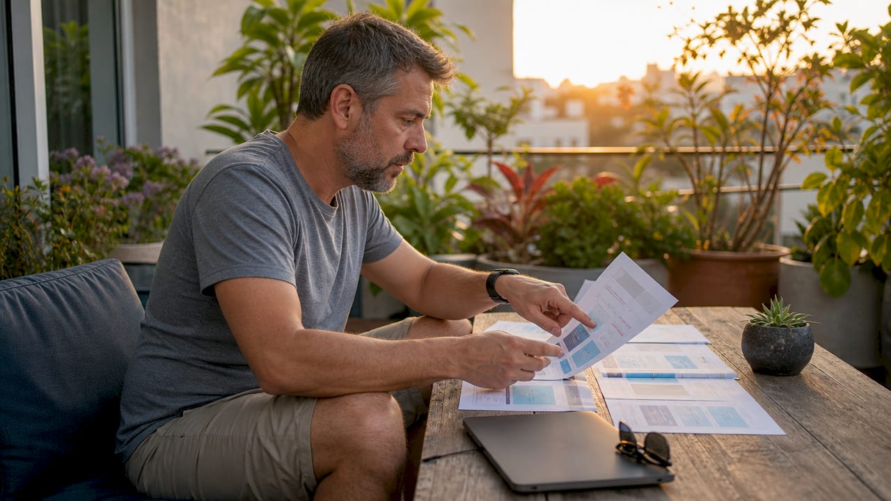 Marketer reviewing dynamic email content plans