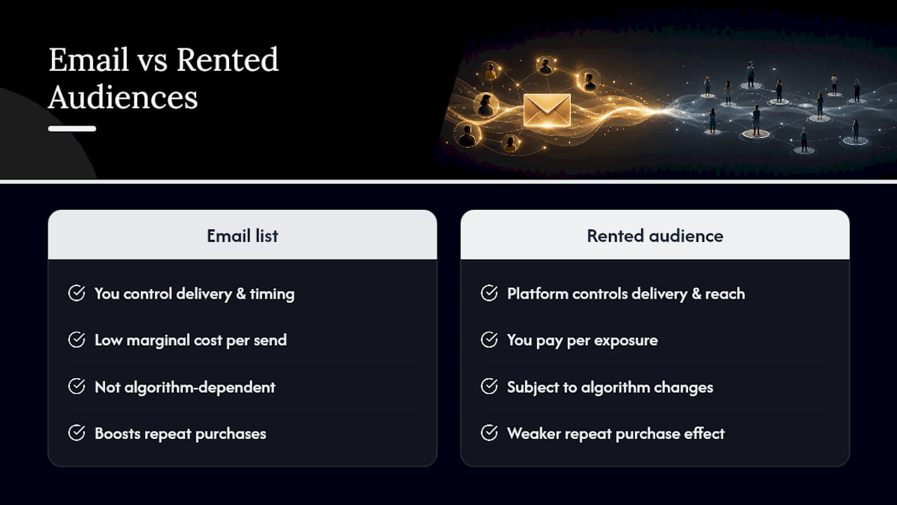 Why Email Subscriber Acquisition Matters for Revenue and Retention — overview diagram