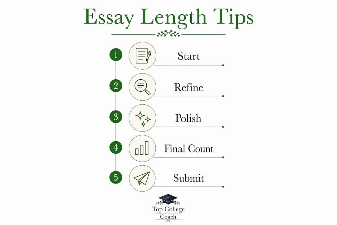 Infographic showing optimal essay writing steps